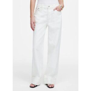 Madewell Low-Slung Baggy Jeans Women's Size 29 in Pure White New With Tags!